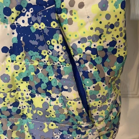 Girls The north face reversible blue splattered jacket - Picture 7 of 14